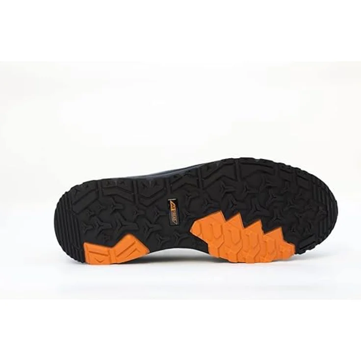 New Balance Halbschuhe Speedware S1 P SRC, Rutschfeste Sicherheitsschuhe mit Fiberglas-Zehenkappe, Grau / Orange – Bild 5