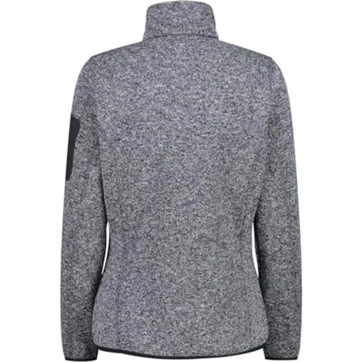 CMP Campagnolo Women's Jacket Jacquard Knitted, Fleecejacke für Damen, grau, Größe 48, 3XL, leicht und schnell trocknend – Bild 2