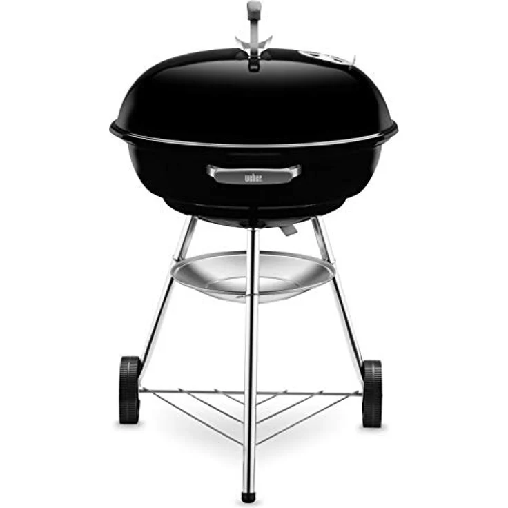 Weber Compact Kettle Holzkohlegrill, 57 cm, Schwarz (1321004), 58x66x96 cm – Bild 2