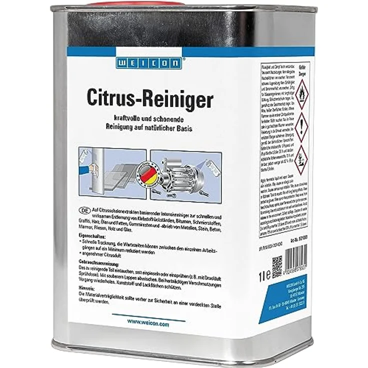 WEICON Citrus-Reiniger 1 L | der Universalreiniger für Industrie und Handwerk | Allzweckreiniger | Entfernt Fett und Öl – Bild 1