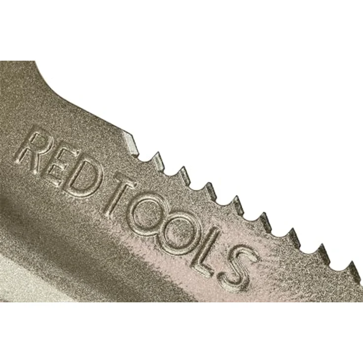 Red Tools Gärtnerspaten Power Head - Spaten mit Wurzelsäge - 115cm - hochwertiges Spatenblatt für steinige & harte Böden - mit Trittkante und bequemem Soft-Touch-Griff (Grau) – Bild 2