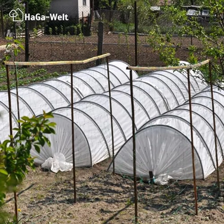 HaGa UV4 Gewächshausfolie 12m x 20m transparente PE Folie, witterungs- und UV-beständig für Folientunnel und Tomatenhaus – Bild 4