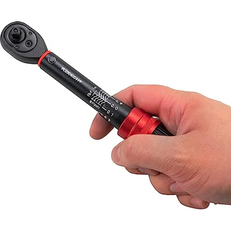 HASKYY Drehmomentschlüssel 1/4" 1-10Nm, Präzise einstellbar, Ergonomischer Griff, inkl. Koffer – Bild 3