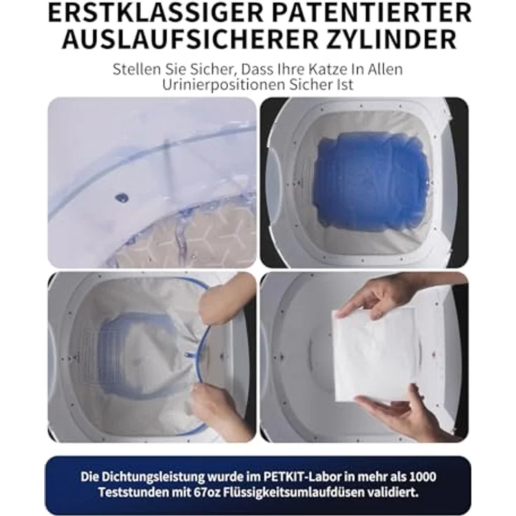 PETKIT Purobot Ultra Selbstreinigende Katzentoilette, 1080P HD-Kamera, Intelligente Reinigung, 70L Kapazität, AI Gesundheitsüberwachung, Ultra Leise (Weiß) – Bild 4