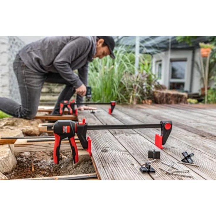 BESSEY Montageset für Terassendielen EZ-DT, passend für EZ360 und EZL ab 300 mm Spannweite, Gewicht 0,27 Kg – Bild 2