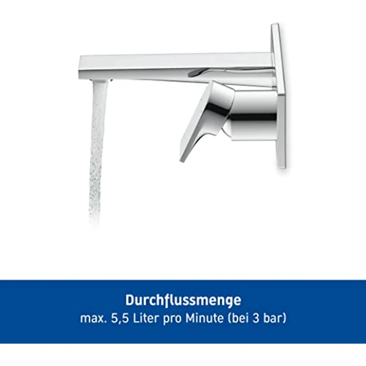Duravit Tulum Waschtischarmatur, Unterputz, Wasserhahn Bad, Waschbecken Armatur, Chrom – Bild 4