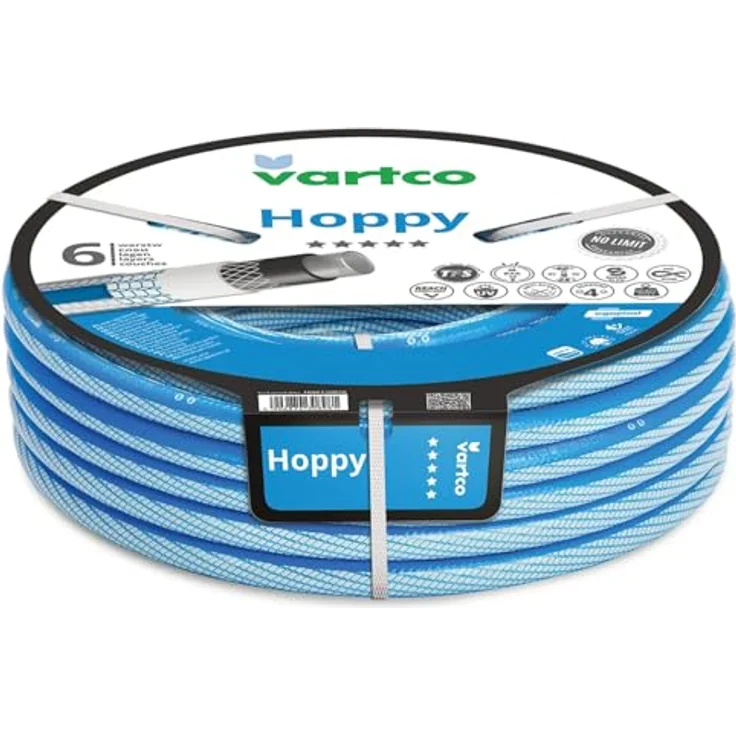 Vartco Hoppy 6-lagiger Gartenschlauch, flexibler Lebensmittelschlauch, UV-beständig, Anti Twist, 3/4" 20m, 36 Bar – Bild 1