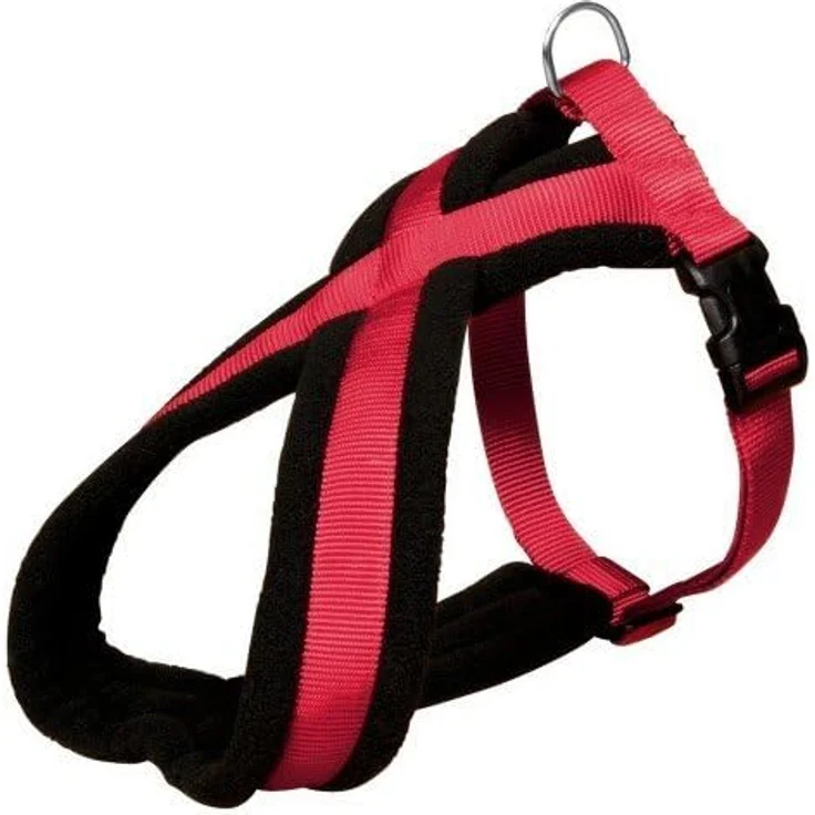 TRIXIE Premium Touren-Geschirr Größe L: Brustumfang 60–100 cm/25 mm in schwarz - sportliches Hundegeschirr mit angenehmer Vliespolsterung, stufenlos verstellbar - für große Hunde, 204101 – Bild 4