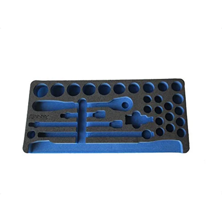 Hazet 2-Komponenten Weichschaumeinlage 163-404L, Sicherheits-Insert-System für Werkzeuge, l x b: 435 mm x 205 mm, langlebiger PE-Schaum – Bild 2