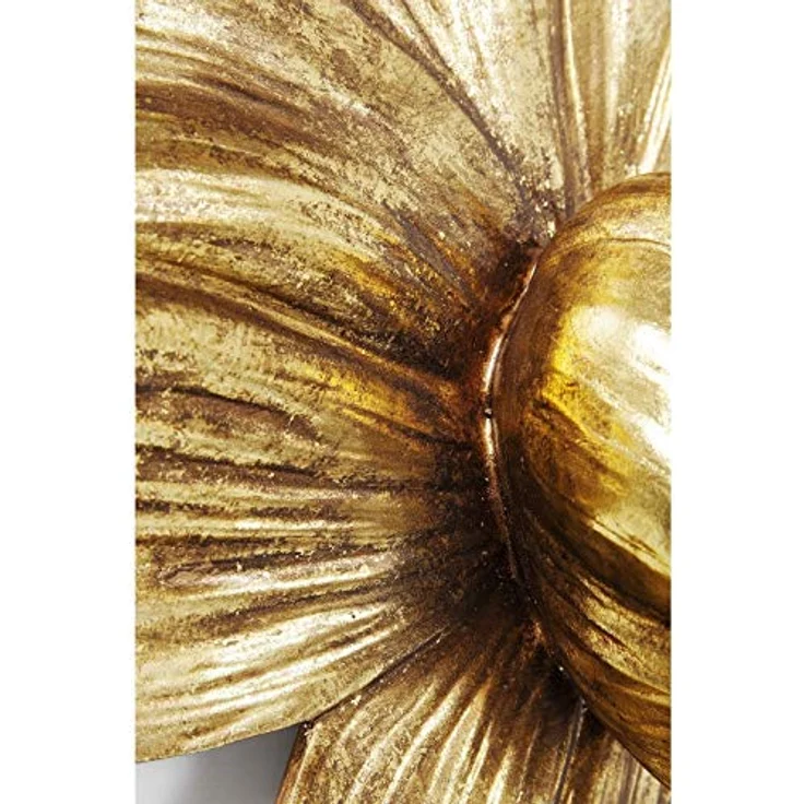 Kare Design Wandschmuck Orchid Gold 44cm, goldener Wandschmuck als Blumen Motiv in der Farbe Gold, Eyecatcher für die Wand als Accessoire für das Wohnzimmer (H-B-T) 44,3x40,1x12cm – Bild 5