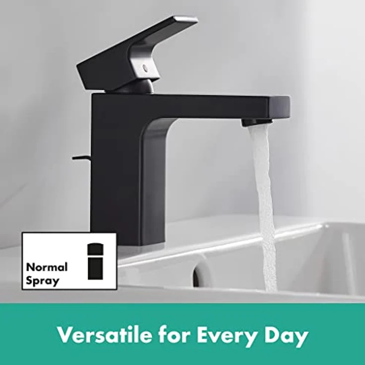 hansgrohe Vernis Shape Spültischarmatur, 110 mm Ausladung, EcoSmart, mit Keramikmischsystem und schwenkbarem Strahlformer – Bild 3