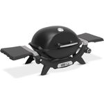 Weber Gasgrill Q1200N, kompakter Grill mit porzellanemailliertem Guss-Grillrost und Fettauffangschale, schwarz