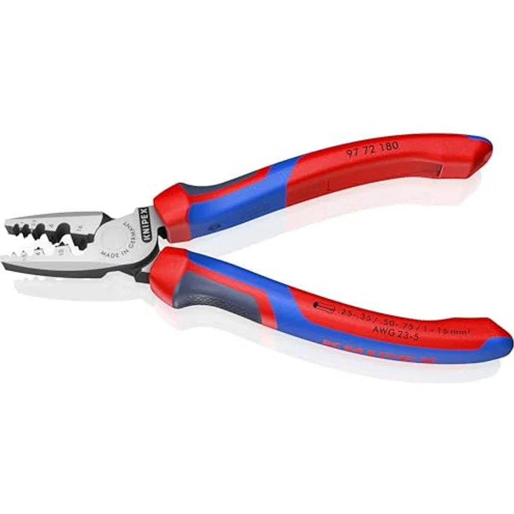KNIPEX 97 72 180 Crimpzange für Aderendhülsen mit Mehrkomponenten-Hüllen 180 mm – Bild 2