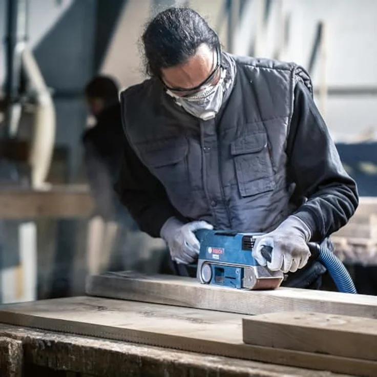 Bosch Professional Schleifband für Bandschleifer Holz und Farbe Best for Wood and Paint (3 Stück, Körnung 80, X440) – Bild 9