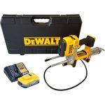 DeWalt DCGG 571 H1K, Akku Fettpresse 18 V mit 5,0 Ah Powerstack Akku und Ladegerät, für effizientes Abschmieren von Fahrzeugen und Maschinen