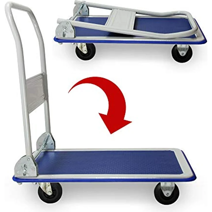 Grafner Plattformwagen Tragkraft 150kg Transportwagen Lagerwagen Transportkarre in Premium Qualität – Bild 3