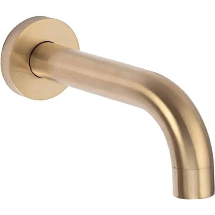 Rea Lungo Gold Brush Einbau-Badewannenarmatur, verstellbarer Box-Badewannenmischer mit Handbrause aus Messing für warmes und kaltes Wasser, 3/8 Zoll, gebürstetes Gold – Bild 3