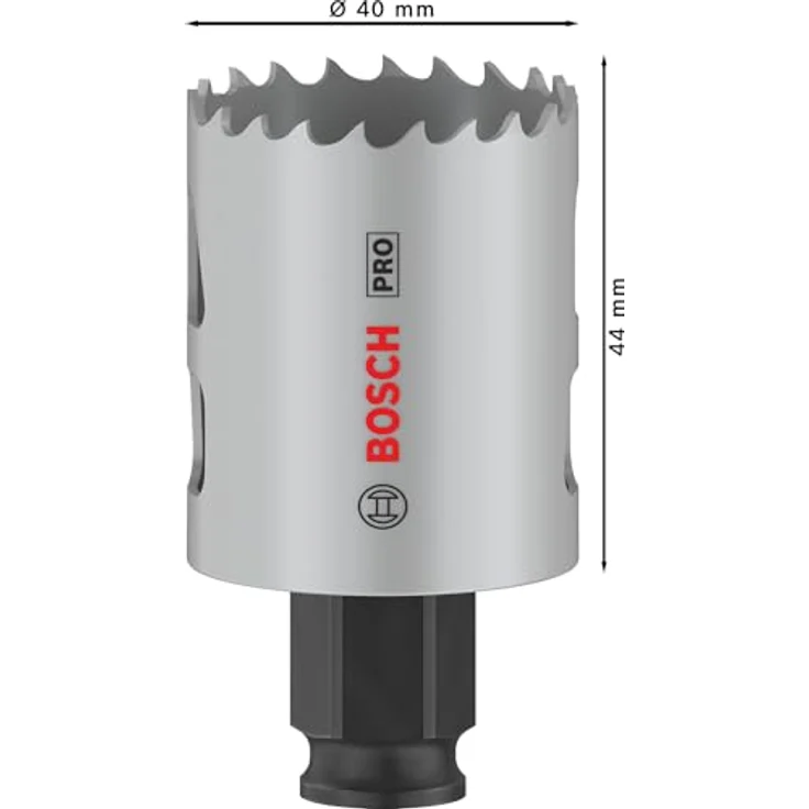 Bosch 1x PRO Multi Material Power Change Plus Lochsäge (für Weichholz, Trockenbauwand, Ø 40 mm, Professional Zubehör Bohrmaschine/Schrauber) – Bild 3