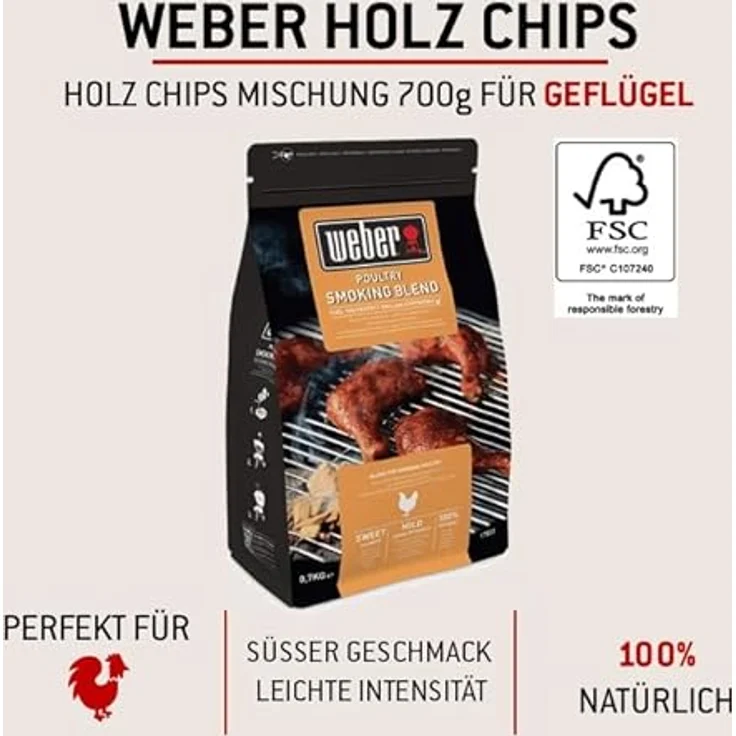Weber Poultry Smoking Chips 700 g Wood – Bild 4