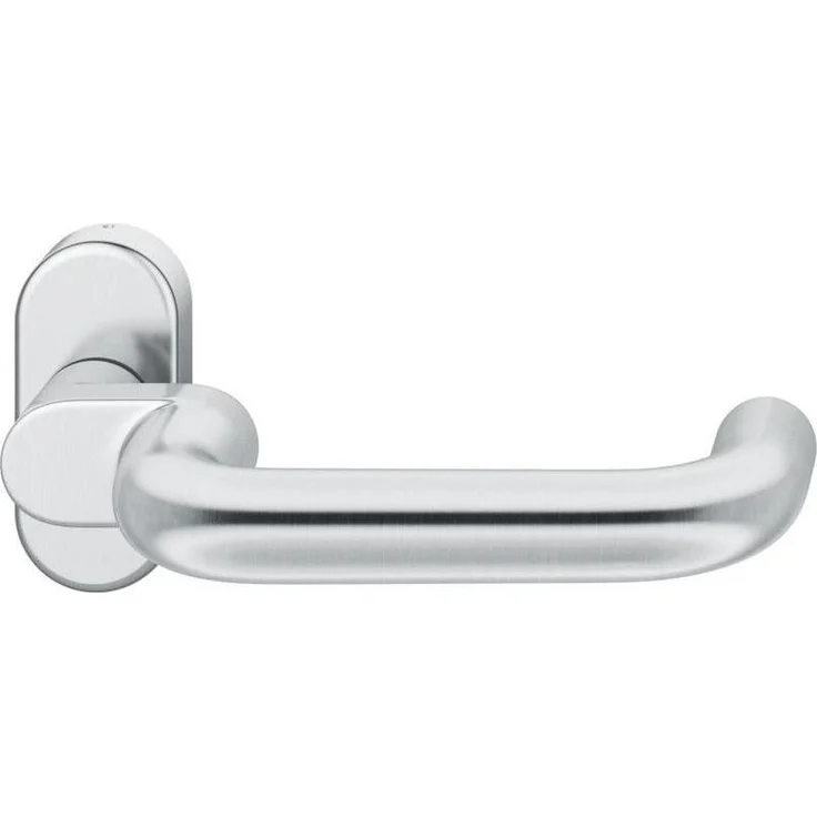 Magni Türgriff + Türgarnitur, PT-Drückerlochteil VK9, oval mit Rosette, F69