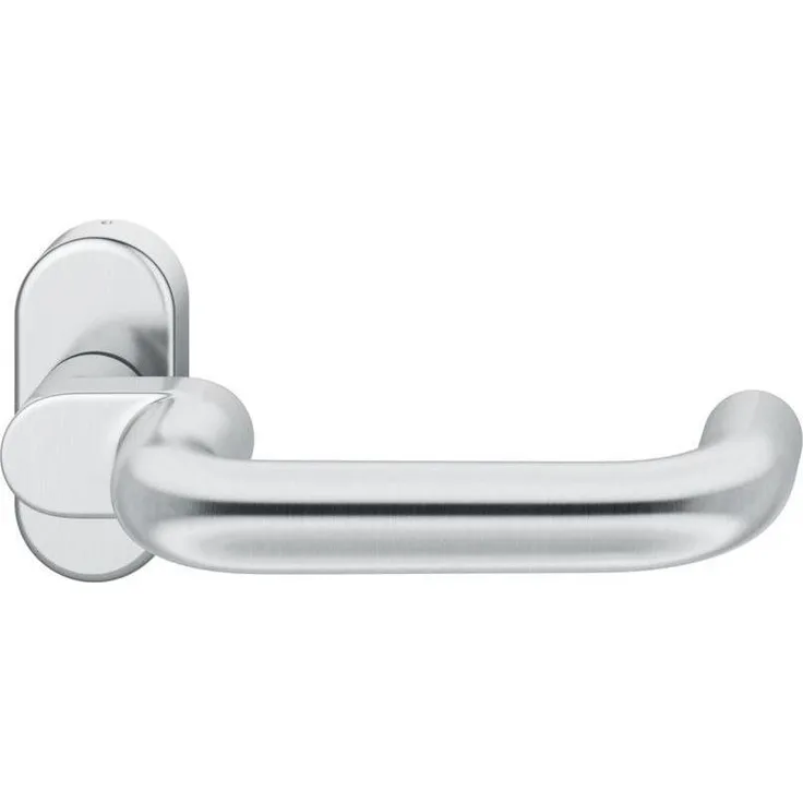 Magni Türgriff + Türgarnitur, PT-Drückerlochteil VK9, oval mit Rosette, F69