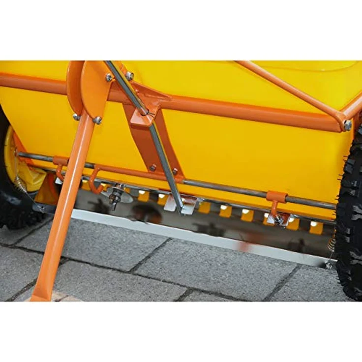 Cemo Streuwagen "KS 35-E", 35 l mit Lufträdern, klappbarem Stützfuß und längenverstellbarer Schubstange – Bild 2