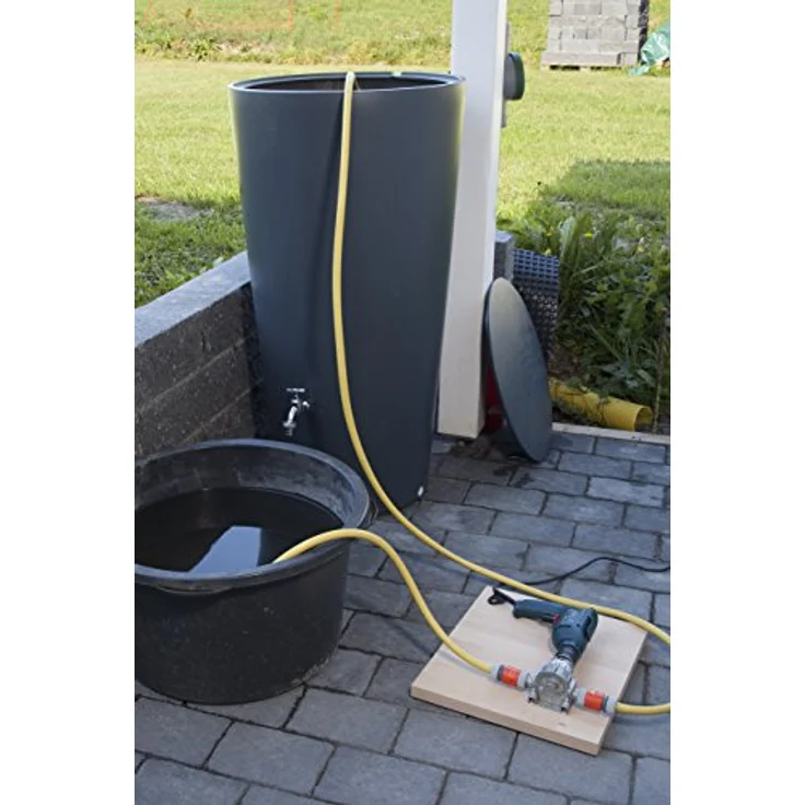 Wolfcraft 2200000 Bohrmaschinen Pumpe, grau Bohrmaschinenpumpe – Bild 4