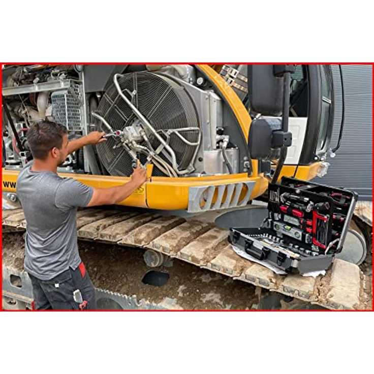 KS Tools Werkzeugkoffer 911.0727, 127-teilig, aus Chrom-Vanadium mit Aluminiumgehäuse, korrosionsbeständig – Bild 7