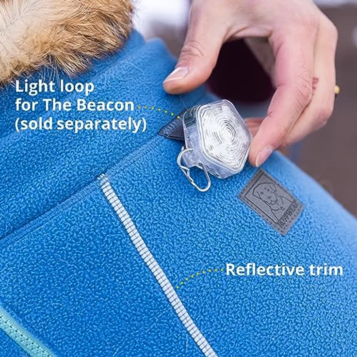 RUFFWEAR Climate Changer Fleece Dog Jacket, X Extra Small Dog Coat with Zip, Premium Quality Warm Dog Vest for Pet Dog Walking & Outdoor Trail Running, Dog Accessories for All Seasons, XXS, Strata – Bild 3