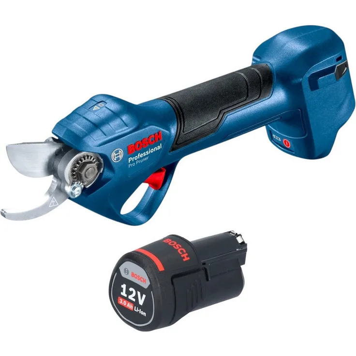 Bosch Professional Pro Pruner Professional 12 V, Akku-Astschere mit 1x 3,0 Ah Li-Ion Akku, ohne Ladegerät