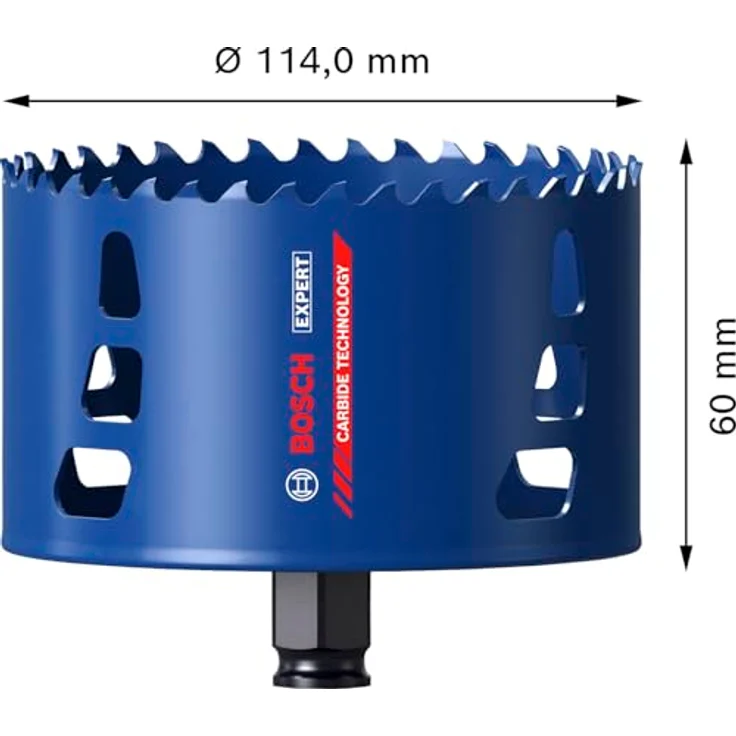 Bosch EXPERT Multi Material Power Change Plus-Lochsäge, Ø 114 mm für Holz mit Metall und Ziegelstein, überragende Lebensdauer, Professional Zubehör Bohrmaschine – Bild 3
