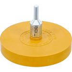 BGS 3999 | Folienradierer | Ø 90 mm | inkl. Adapter | für Bohrmaschinen, Akku-Schrauber, Geradschleifer