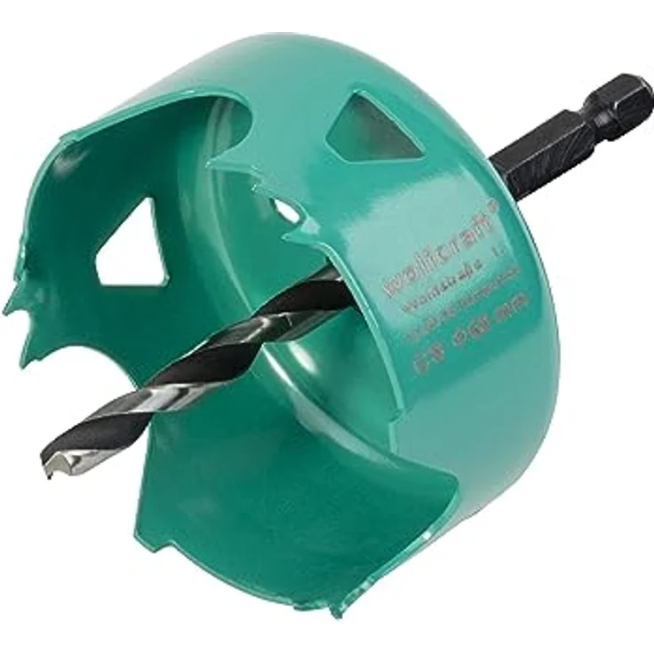 Wolfcraft 5968000 Carbonstahl-Lochsäge Ø 68 mm, grün – Bild 2