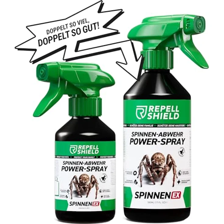 RepellShield® Spinnenspray mit Geraniol, 500 ml, natürliche Spinnenabwehr für Innen- & Außenanwendung, hergestellt in Deutschland – Bild 2
