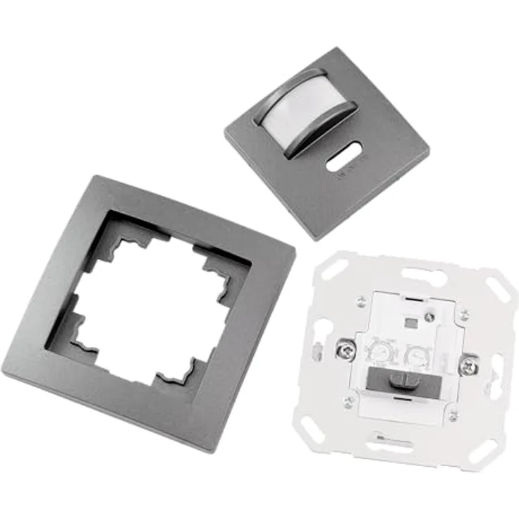 Unterputz IR Bewegungsmelder McPower ''Flair'' 160°, 500W, LED geeignet, anthrazit – Bild 4