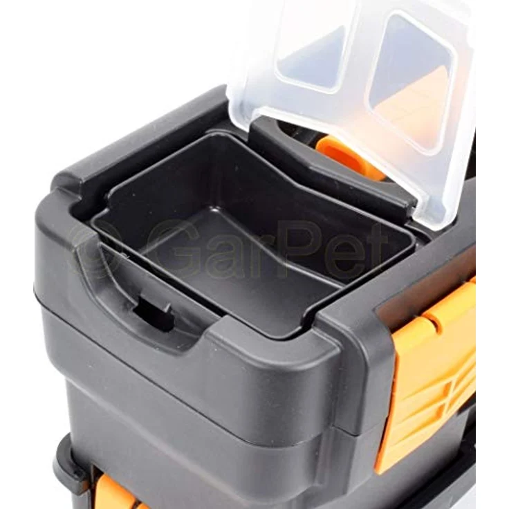 Werkzeugkoffer leer doppelt stapelbar Werkzeug Angel Box Kiste Kasten Toolbox 35 – Bild 3