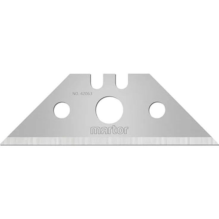 MARTOR Trapezklingen Nr. 42063, 10er Spender, 19 mm, scharf, 2-fach nutzbar, Sicherheitsmesser-Ersatzklingen – Bild 1