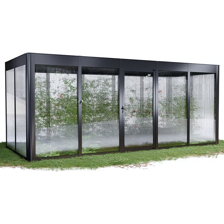 SunElements Gewächshaus 'SunGarden Select 5.2' 548 x 233 cm mit 10 mm Doppelstegplatten anthrazit-metallic, hervorragende Isolierung und robuste Konstruktion