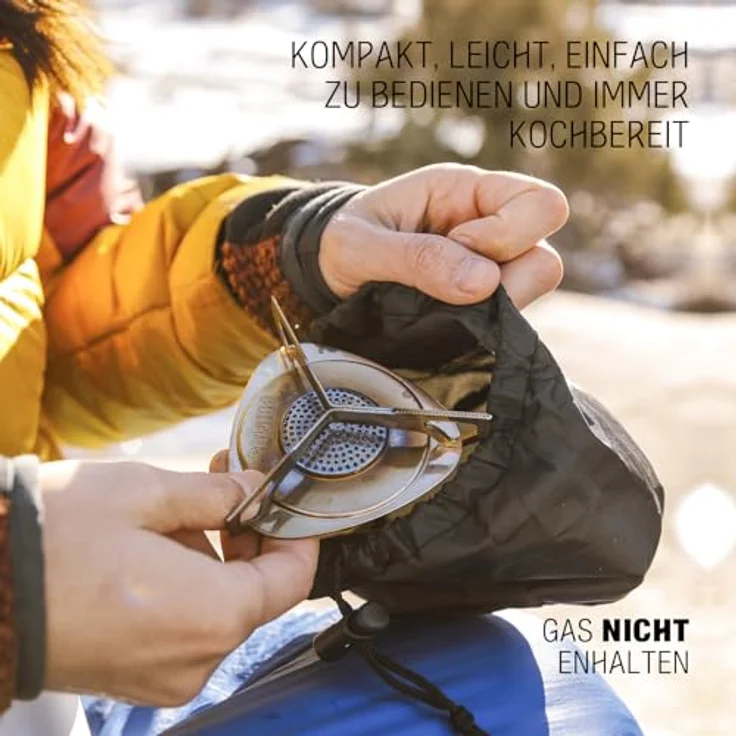 Primus Essential Trail Stove, Gaskocher mit Laminar Flow Brennertechnologie für 1-2 Personen, kompakt und standfest – Bild 6