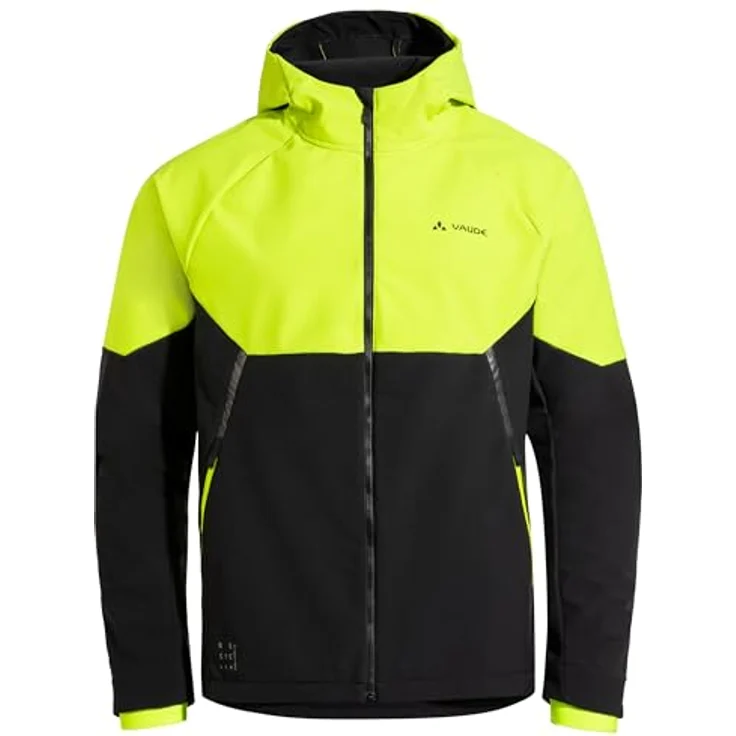 VAUDE Fahrradjacke Herren Softshell-Fahrradjacke QIMSA, wind- und wasserdicht, reflektierende Designelemente, grau – Bild 9