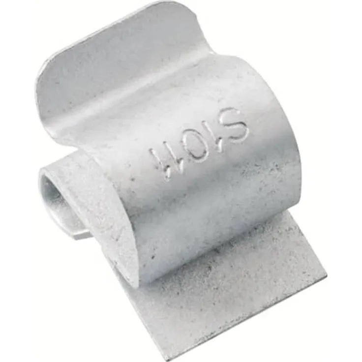 ABB E-Klips ECM-1214, Trägerklammer aus Federstahl mit Zinkphosphatbeschichtung, für flexible Leitungen, 100 Stück