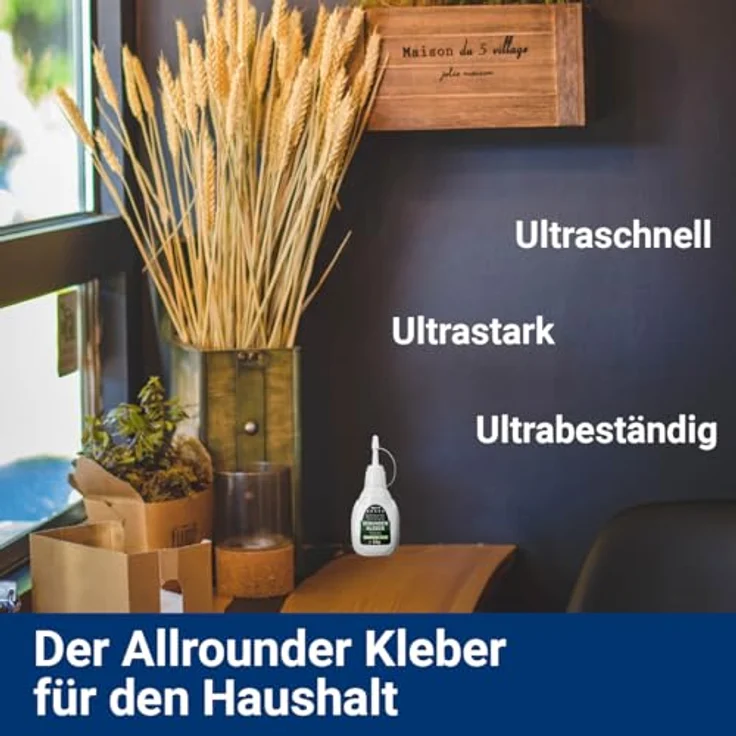 BMUT Sekundenkleber, 20g universell, extra stark & schnell, wasserfest, hitzebeständig, inkl. Dosierspitze & Kappe gegen Austrocknung – Bild 4