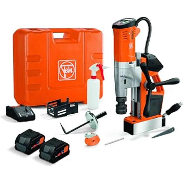 FEIN AKBU 35 PMQW, Akku-Universal-Magnet-Kernbohrmaschine bis 35 mm, Set mit 2x 8 Ah ProCORE Akkus, 12,2 kg, bürstenloser Motor, für mobiles Arbeiten – Bild 1