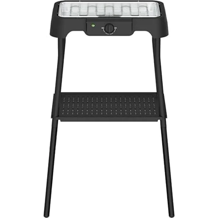 Severin PG8594, Standgrill mit Edelstahl-Grillrost 38x22cm, 2000W, stufenlos einstellbare Temperatur von 35-200°C, inklusive Ablagerost und Wasserauffangschale – Bild 5