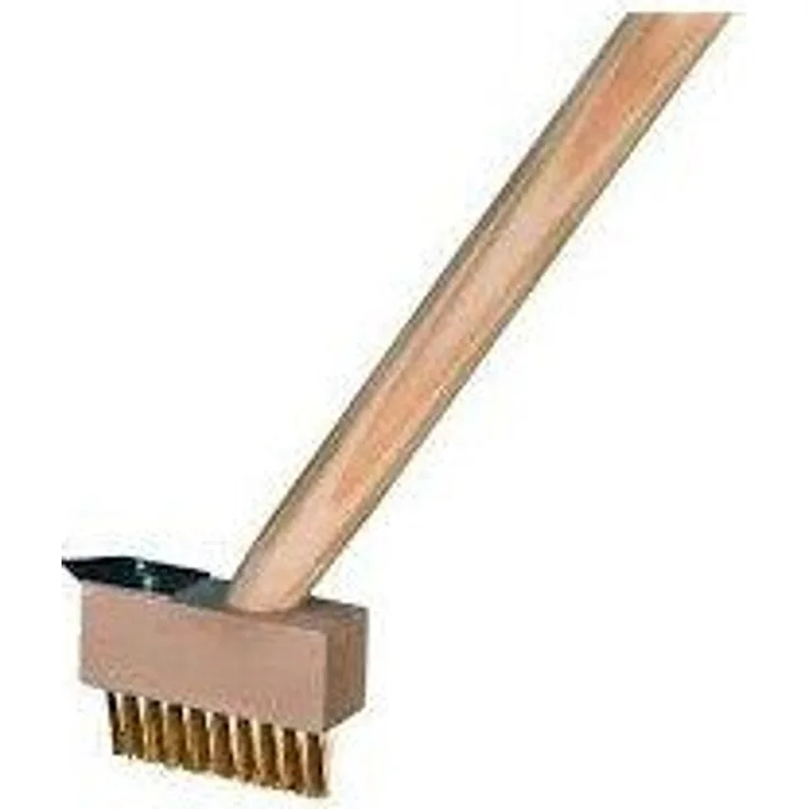 Freund Victoria Fugenbürste 140 cm, massiv, mit vermessingten Borsten und rückenschonendem Stiel