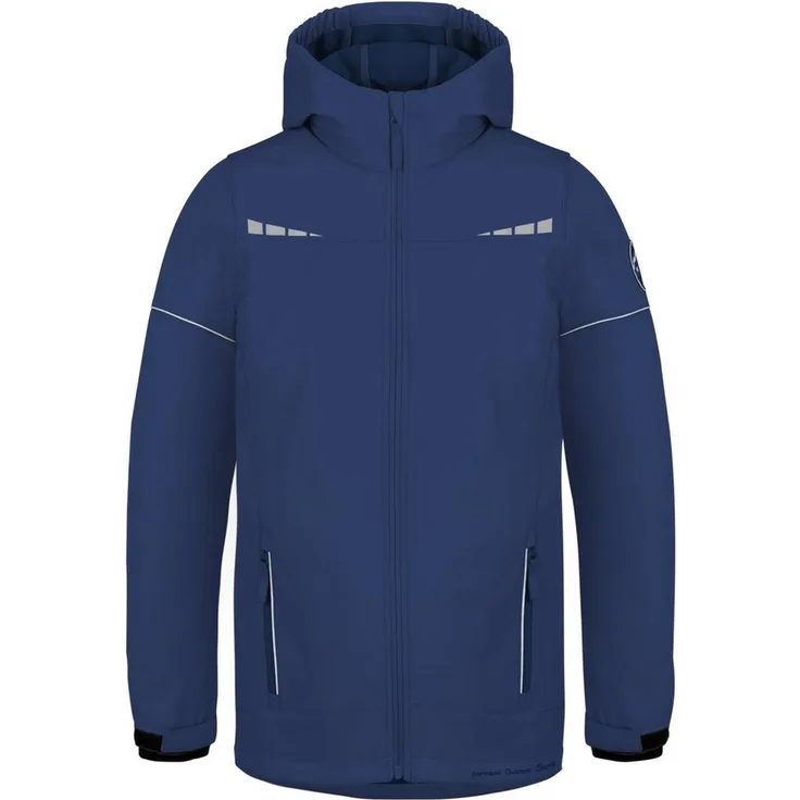 normani Regenjacke Kinder Softshelljacke Galway Wasserdichte Winterjacke mit Fleecefutter - Polyester, wind- und wasserdicht, 3M Reflektoren, Grün