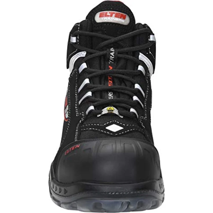 ELTEN Sicherheitsschuhe SANDER Pro ESD S3, Herren, Textil, Kunststoffkappe (leichter als Stahlkappe), leicht, sportlich, Schwarz/Rot, Größe: 46 – Bild 4