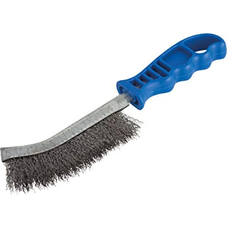wolfcraft 1 Handdrahtbürste Kunststoffgriff, Stahl – Bild 2