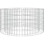 vidaXL Gabionen Feuerstelle, Gabione Feuerschale Feuerkorb, Steinkorb Gartenfeuer, Gartenkamin Steingabionen für Garten Terrasse, Verzinktes Eisen - Preisvergleich