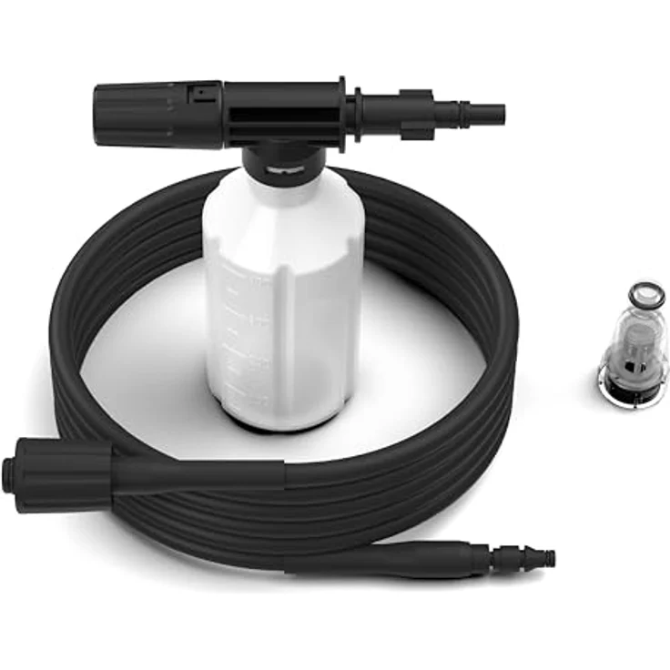 Güde Hochdruckreiniger GHD 1400-105, 1400 W, max. 426 l/h, (Komplett-Set, kompakt, Zubehör, leicht, Halterungen, leistungsstark) – Bild 3